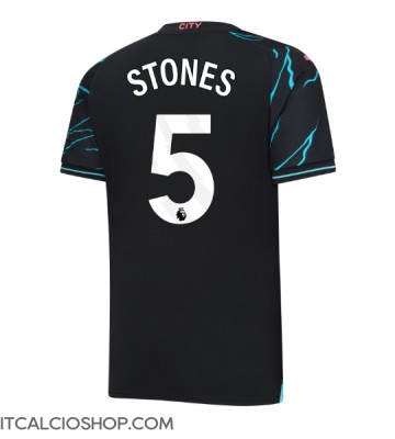 Manchester City John Stones #5 Terza Maglia 2023-24 Manica Corta